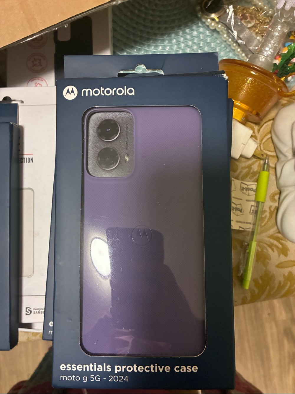 Motorola Essentials Protective Case for Moto G 5G - Purple